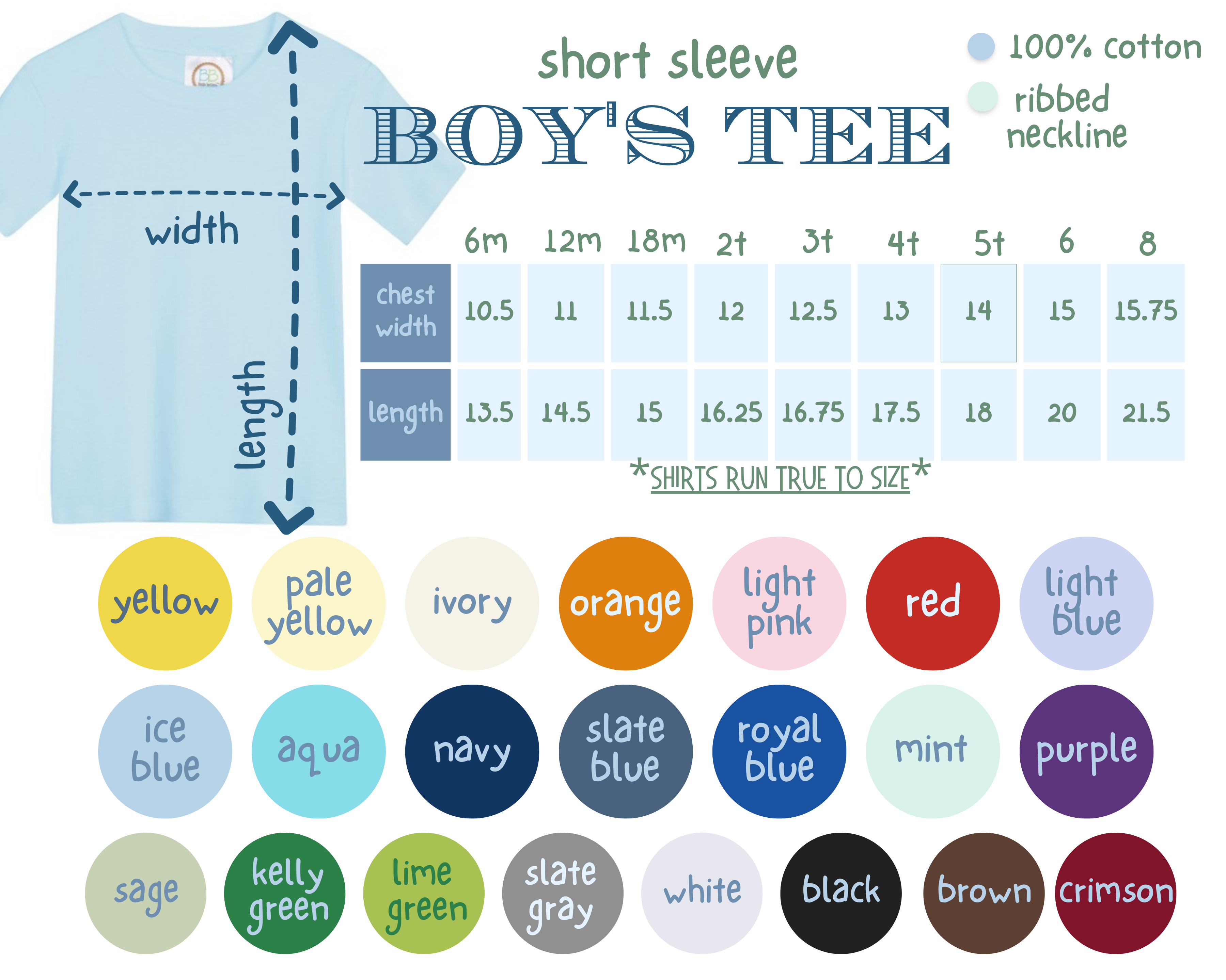 Boys Embroidery Tees